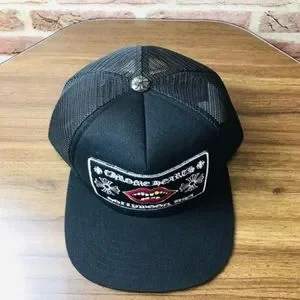NWT Chrome Hearts Vintage Trucker Hat Black Chrome Hearts Trucker Hat | eBay main image 4